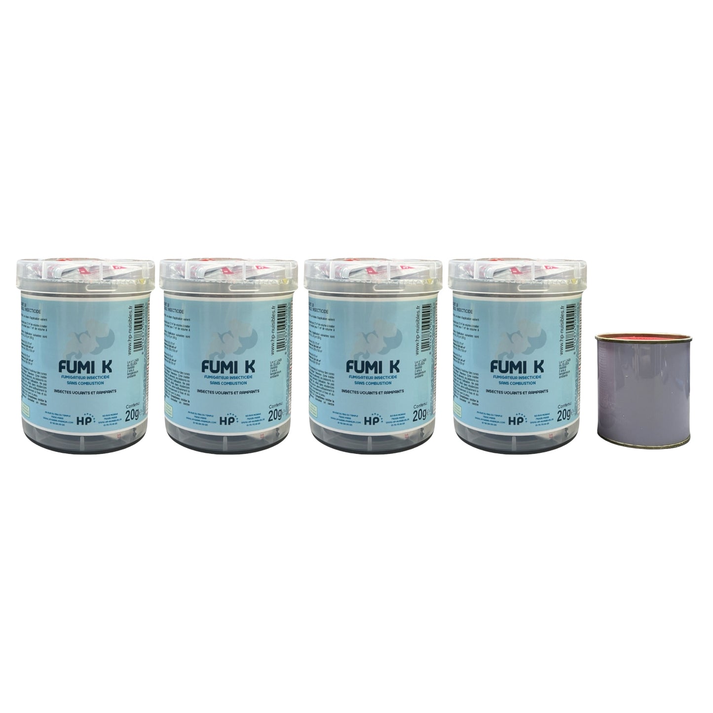 Lot de 4 fumigateurs insecticides FUMI K 20G