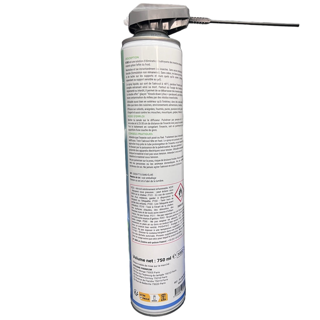 Spray K Bio - Tue Instantanément Les Punaises de lit par le Froid