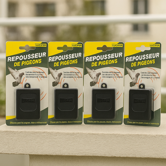 Lot de 4 Ultrasons Anti-Pigeons et Oiseaux : Solution Efficace et Écologique