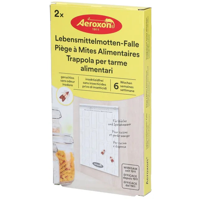 Pièges Collants Anti-Mites Alimentaires (x2) : Protection Efficace
