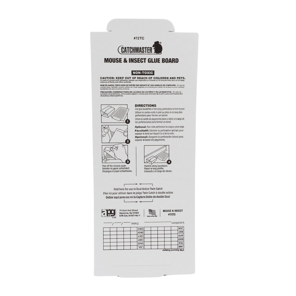 Lot de 10 Plaques Collantes Pièges à Rongeurs - Attractif Noisette Inclus