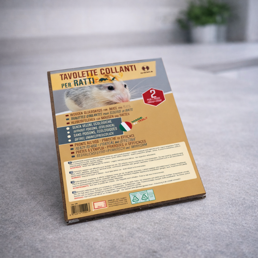 Plaques collantes anti souris et rats