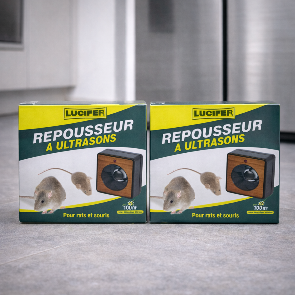 Lot de 2 Ultrasons Repousseurs : Solution Efficace pour Éloigner les Nuisibles
