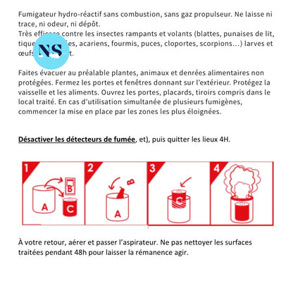 Lot de 2 fumigateurs insecticides FUMI K 20G