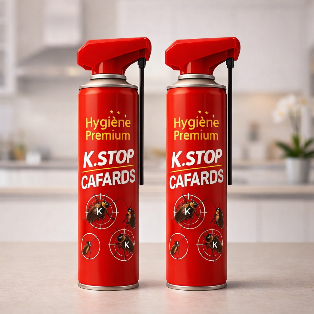 Lot de 2 K Stop Cafards 400 ml – Traitement Choc Contre les Cafards
