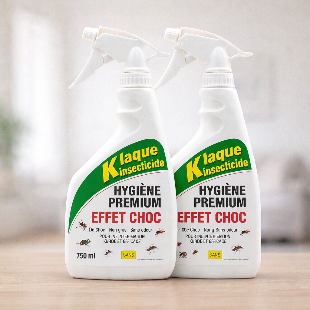 Lot de 2 K Laques - Insecticide Professionnel Ultra-Efficace pour Insectes Volants et Rampants