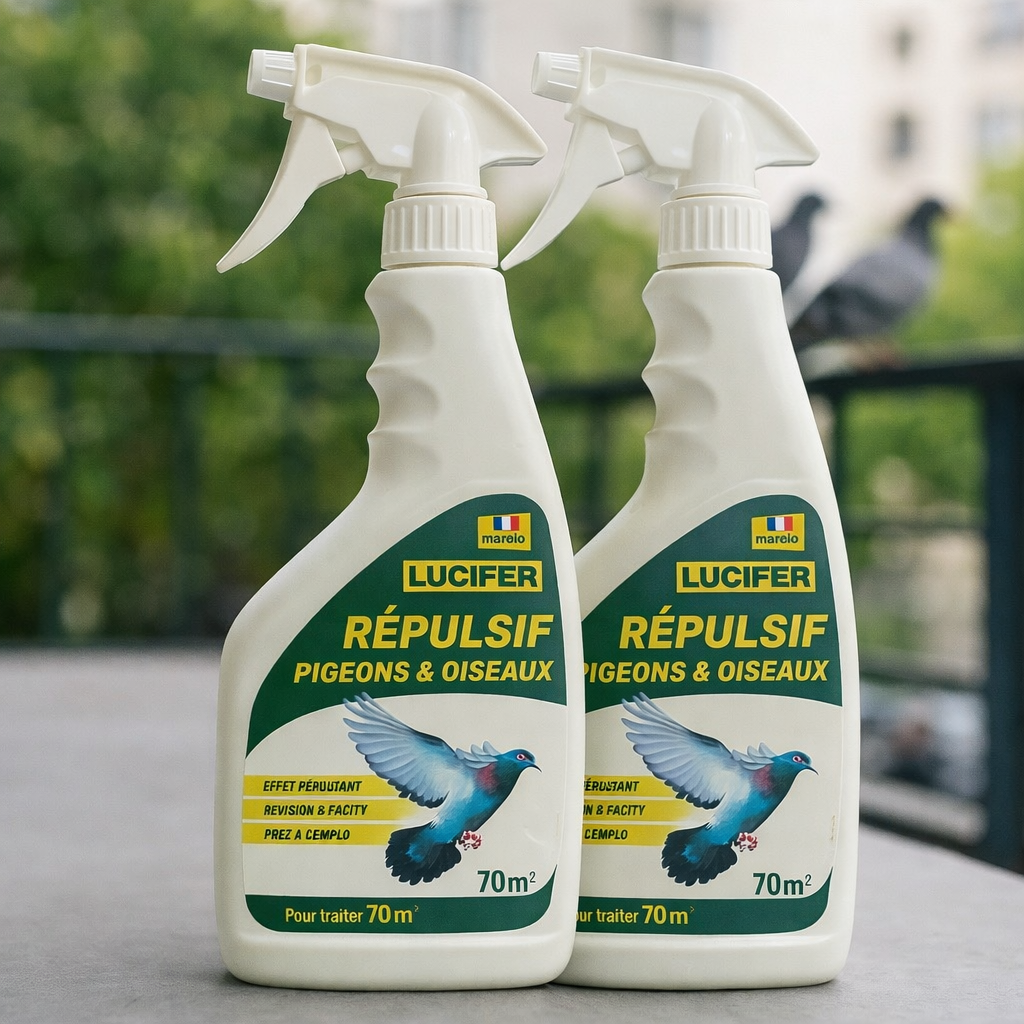 Lot de 2 Répulsifs Pigeons et Oiseaux : Solution Efficace et Naturelle