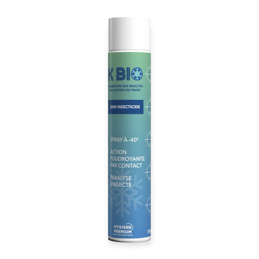 Spray K Bio - Tue Instantanément Les Nuisibles Rampants et Volants par le Froid