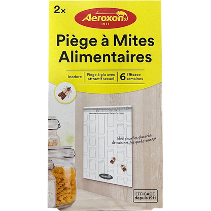 Pièges Collants Anti-Mites Alimentaires (x2) : Protection Efficace